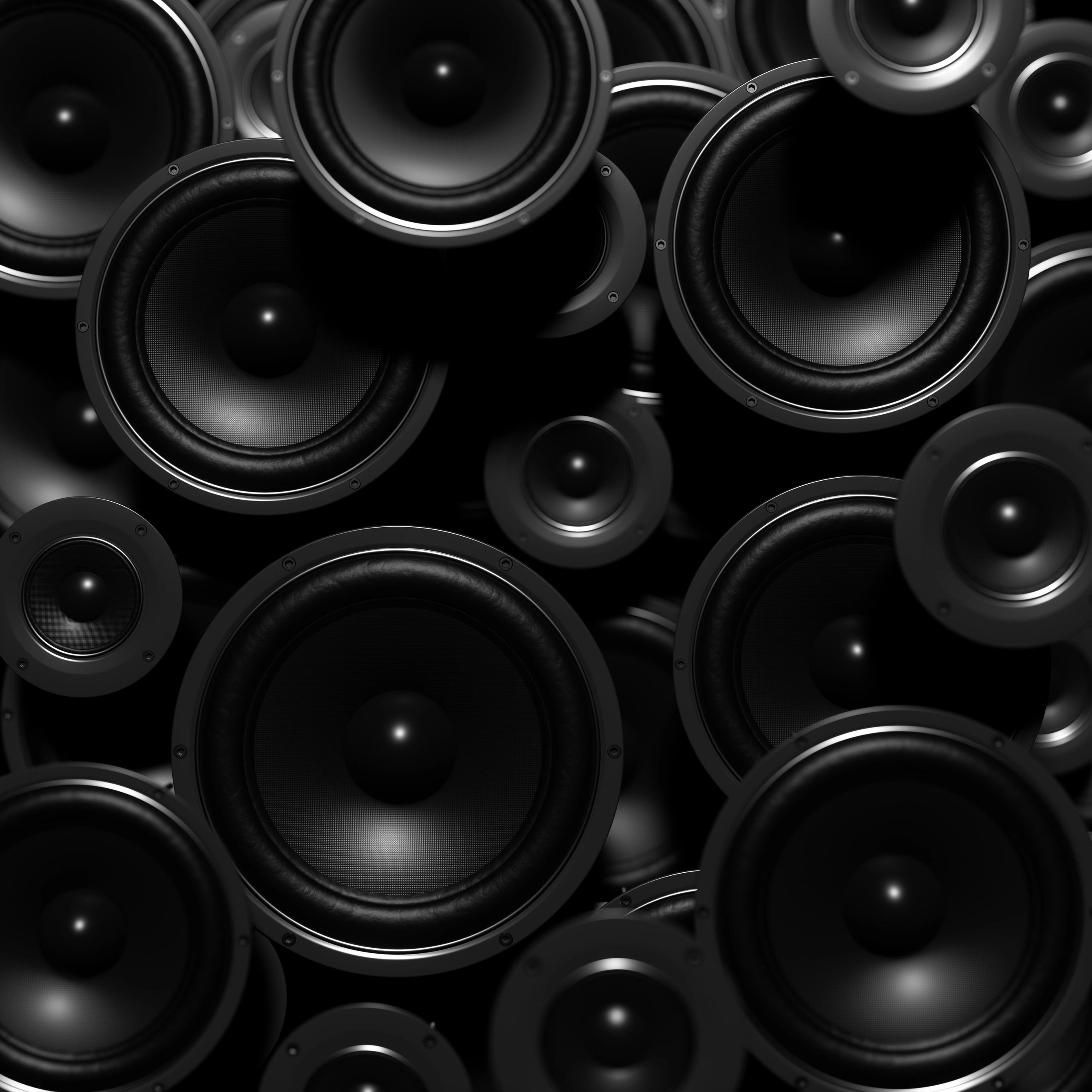 Sound speakers representing the station's music-forward programming